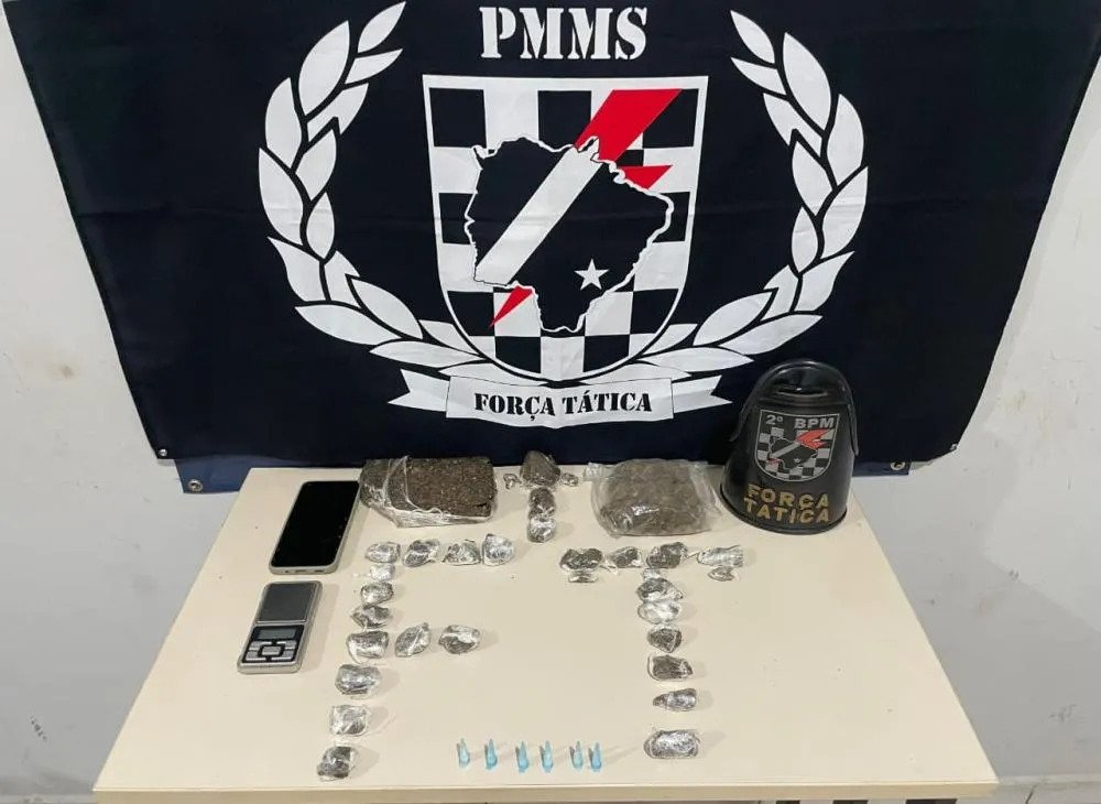 Força Tática Prende Jovem por Tráfico e Receptação na Vila Piloto em Três Lagoas