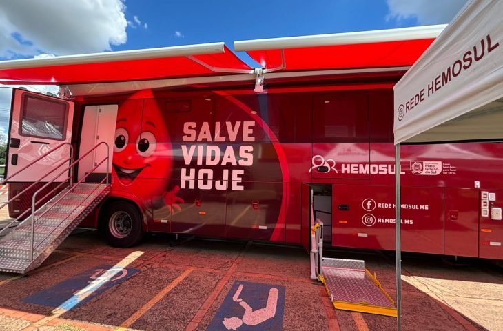 Hemosul realiza primeira ação em Ribas do Rio Pardo com unidade móvel e coleta 273 bolsas de sangue