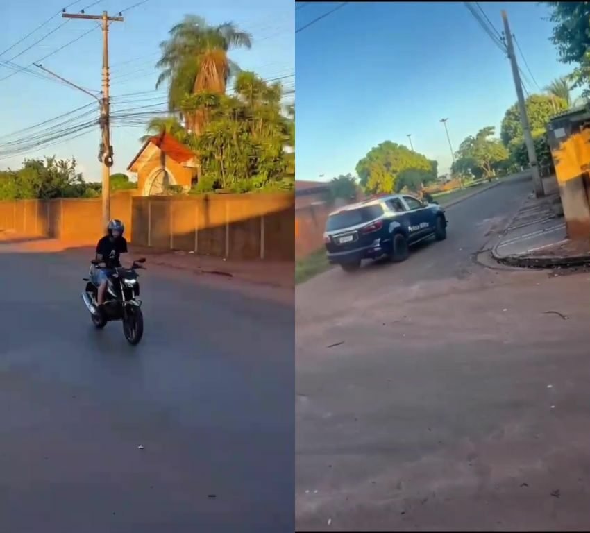 Motociclista é detido após fuga em alta velocidade e sofrer queda no bairro Guanabara