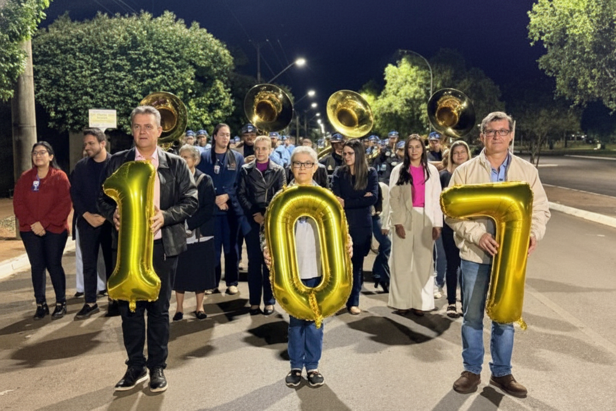 Prefeito Cassiano Maia Prestigia Alvorada Festiva no Aniversário de 107 Anos do Hospital Auxiliadora