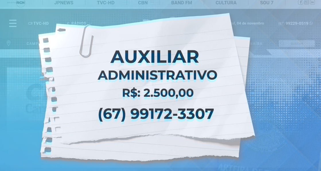 TVC Emprego: Confira as vagas abertas e salários em Três Lagoas